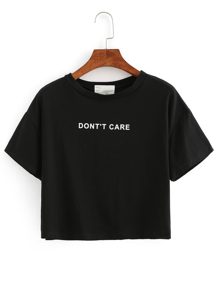 PRODUCTOS camiseta crop estampada de letras shein usa