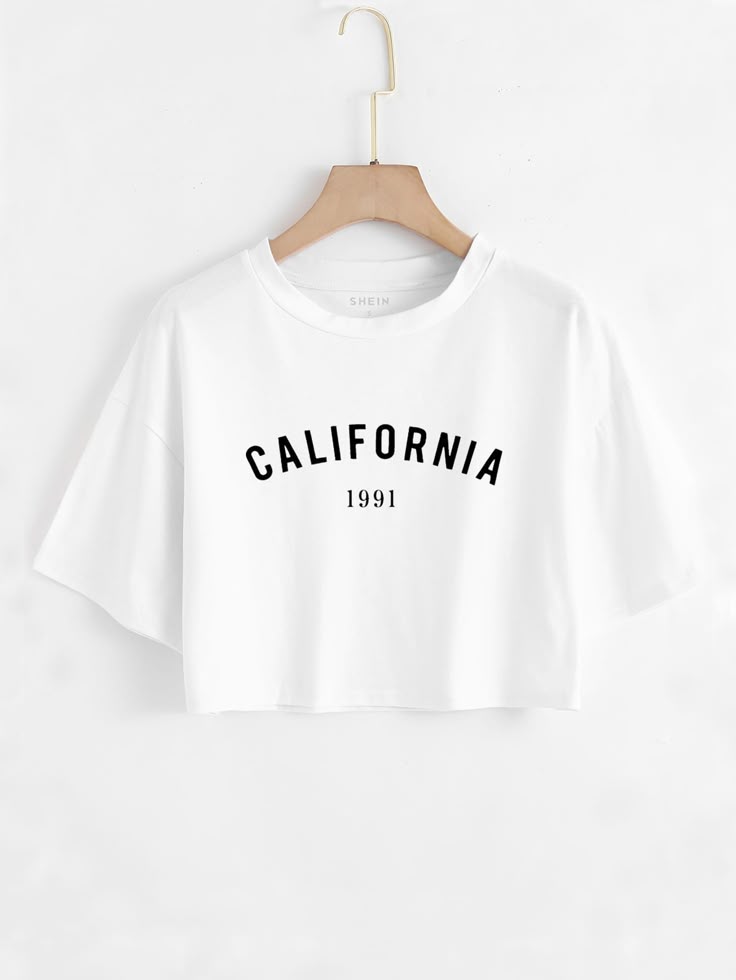 PRODUCTOS camiseta corta con estampado de letra