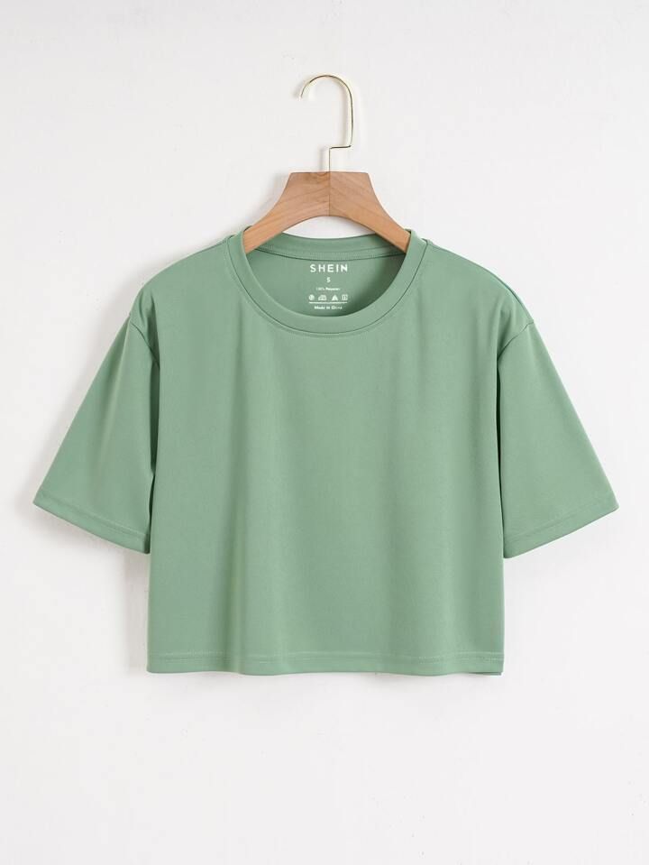 PRODUCTOS camiseta crop unicolor