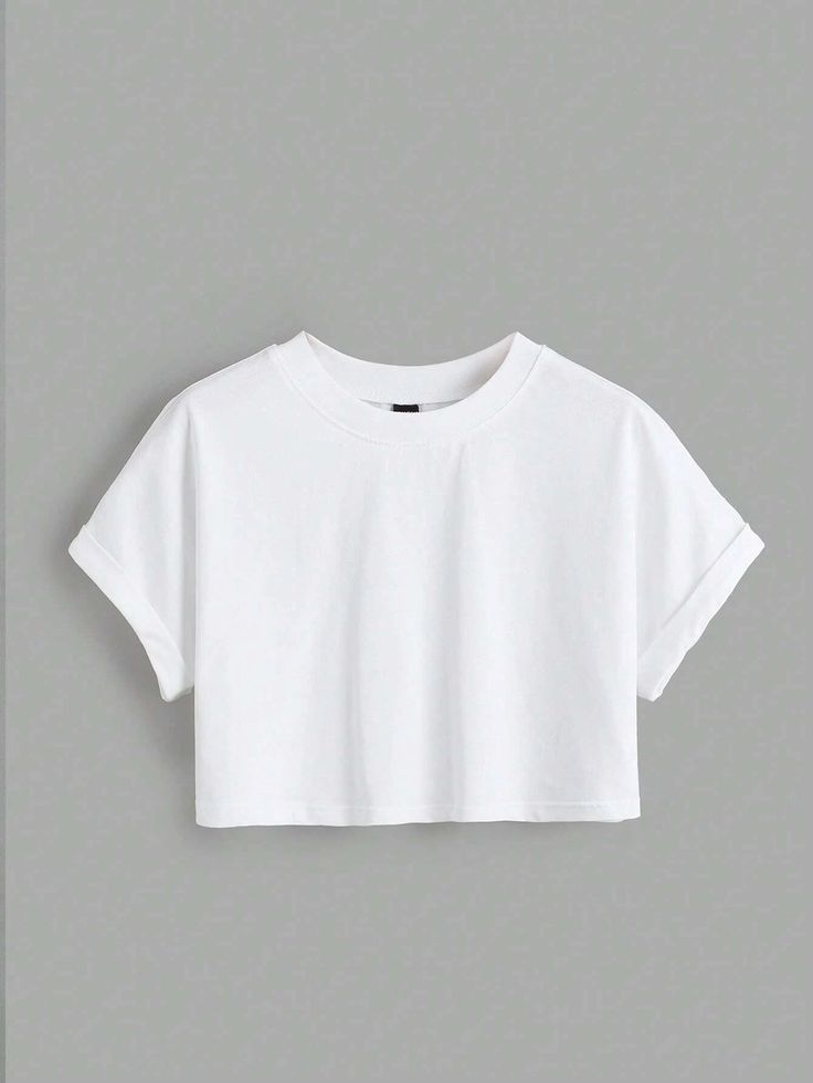 PRODUCTOS shein basics solid batwing sleeve crop teei discovered amazing products on shein com, come check them out!